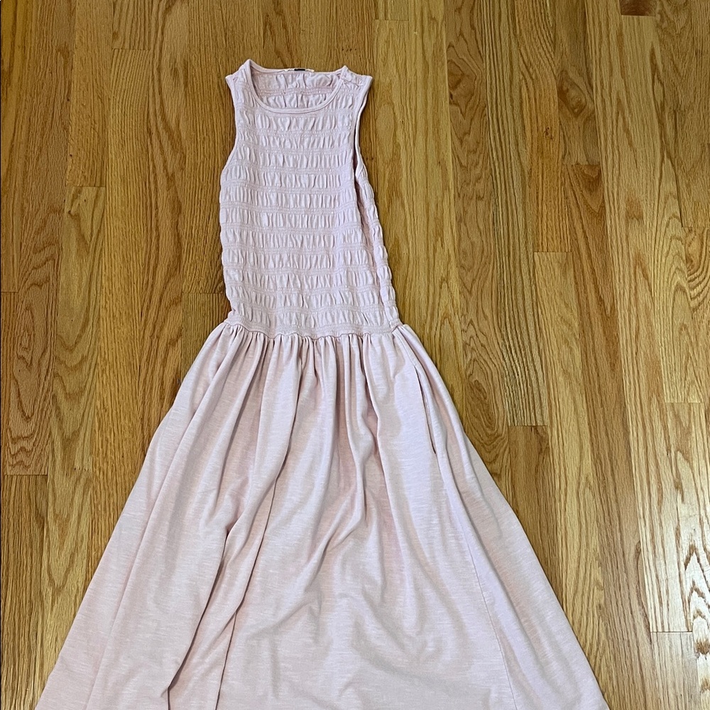 Elegant Pink Sleeveless Maxi Dress